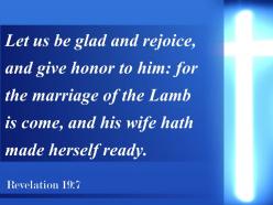 Revelation 19 7 the lamb has come powerpoint church sermon