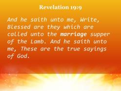 Revelation 19 9 these are the true words powerpoint church sermon