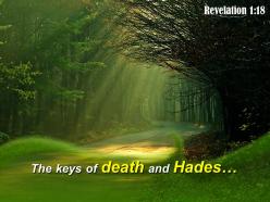 Revelation 1 18 the keys of death powerpoint church sermon