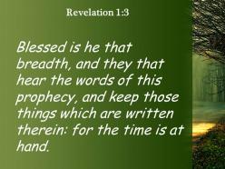 Revelation 1 3 what is written in it because powerpoint church sermon