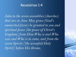 Revelation 1 4 the seven spirits before his throne powerpoint church sermon