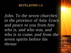Revelation 1 4 the seven spirits before powerpoint church sermon