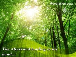 Revelation 20 1 the abyss and holding in his powerpoint church sermon