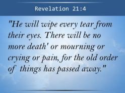 Revelation 21 4 he will wipe every tear powerpoint church sermon