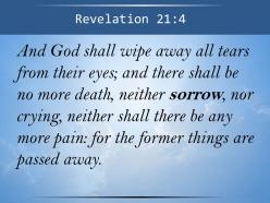 Revelation 21 4 he will wipe every tear powerpoint church sermon