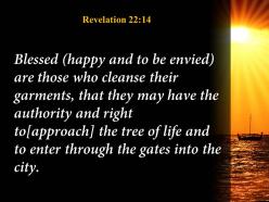 Revelation 22 14 the right to the tree powerpoint church sermon