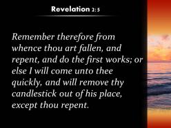 Revelation 2 5 remove your lampstand from its place powerpoint church sermon
