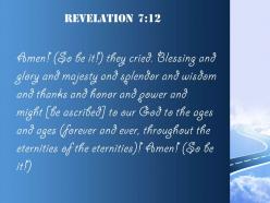 Revelation 7 12 god for ever and ever powerpoint church sermon