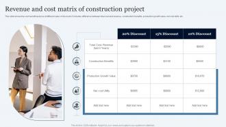 Revenue And Cost Matrix Of Construction Project