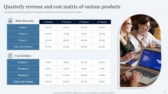 Revenue And Cost Matrix Powerpoint Ppt Template Bundles
