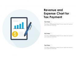 Revenue and expense chart for tax payment