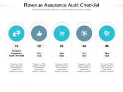Revenue assurance audit checklist ppt powerpoint presentation file gridlines