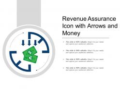 Revenue Assurance Icon With Arrows And Money