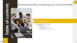 Revenue Boosting Marketing Plan For Record Label Powerpoint Presentation Slides Strategy CD V Ideas Pre-designed