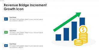 Revenue Bridge Increment Growth Icon