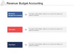 Revenue budget accounting ppt powerpoint presentation icon picture cpb