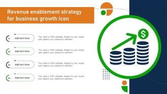 Revenue Enablement Strategy For Business Growth Icon