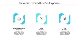 Revenue expenditure vs expense ppt powerpoint presentation icon portfolio cpb