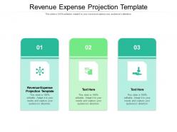 Revenue expense projection template ppt powerpoint presentation model diagrams cpb