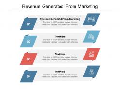Revenue generated from marketing ppt powerpoint presentation gallery example file cpb