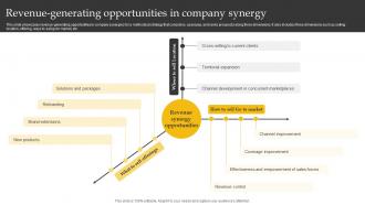Revenue Generating Opportunities In Company Synergy