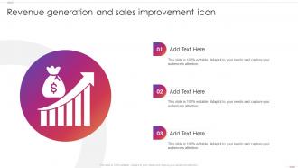 Revenue Generation And Sales Improvement Icon