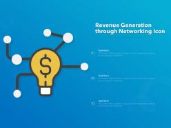 Revenue generation through networking icon