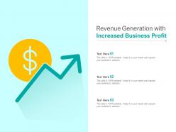 Revenue Generation With Increased Business Profit