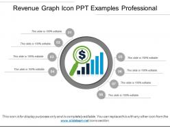 Revenue graph icon ppt examples professional