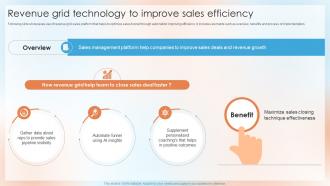 Revenue Grid Technology To Improve Sales Efficiency Top Sales Closing Techniques SA SS