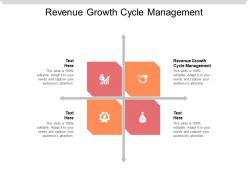 Revenue growth cycle management ppt powerpoint presentation infographics background image cpb