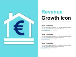 Revenue growth icon ppt infographic template