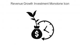 Revenue Growth Investment Monotone Icon In Powerpoint Pptx Png And Editable Eps Format