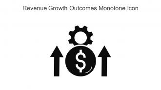 Revenue Growth Outcomes Monotone Icon In Powerpoint Pptx Png And Editable Eps Format