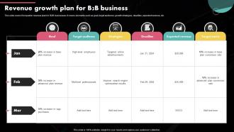 Revenue Growth Plan For B2B Business