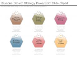 Revenue growth strategy powerpoint slide clipart
