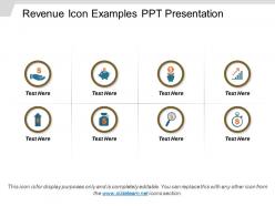 Revenue icon examples ppt presentation