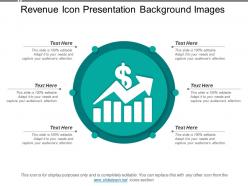 Revenue icon presentation background images