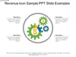 Revenue icon sample ppt slide examples