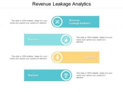 Revenue leakage analytics ppt powerpoint presentation ideas inspiration cpb