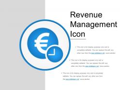 Revenue management icon presentation backgrounds