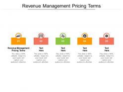Revenue management pricing terms ppt powerpoint presentation visual aids summary cpb