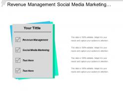 Revenue management social media marketing supply chain management cpb