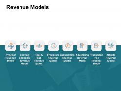 Revenue models affiliate ppt powerpoint presentation show