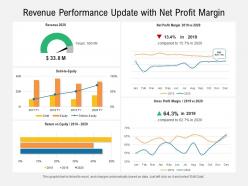 Revenue performance update with net profit margin