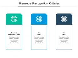 Revenue recognition criteria ppt powerpoint presentation pictures ideas cpb