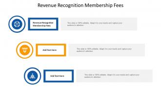 Revenue Recognition Membership Fees Ppt Powerpoint Presentation Model Cpb