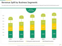 Revenue split by business segments post ipo equity investment pitch ppt microsoft