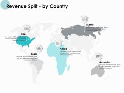 Revenue split by country map ppt powerpoint presentation icon professional