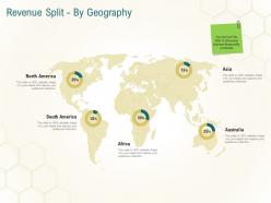 Revenue split by geography business planning actionable steps ppt diagrams